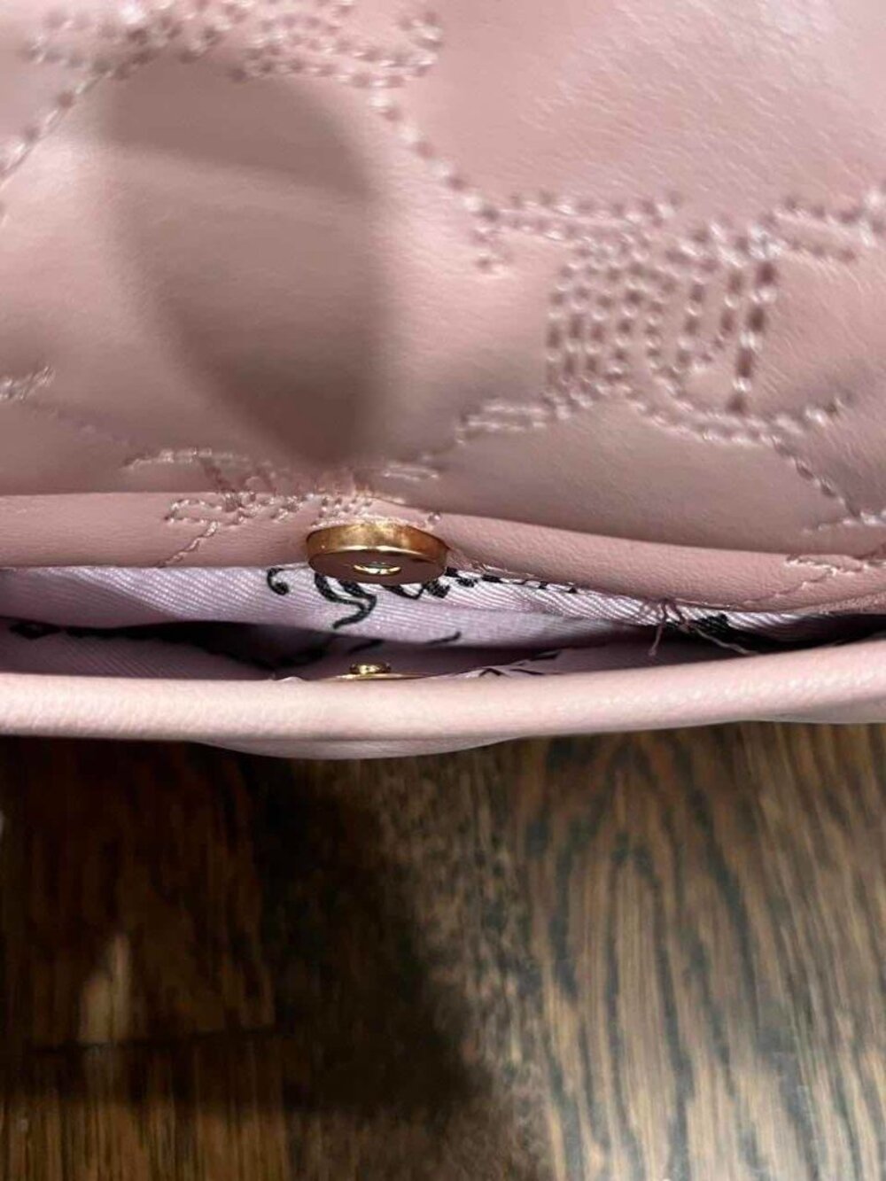 juicy couture “juicy demure” flap crossbody in dusty blush pink y2k NWT - Picture 5 of 5